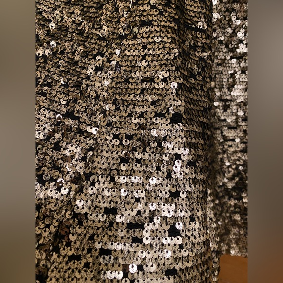Maeve for Anthropologie Orleans gold sequinned midi skirt, XS - Picture 5 of 6
